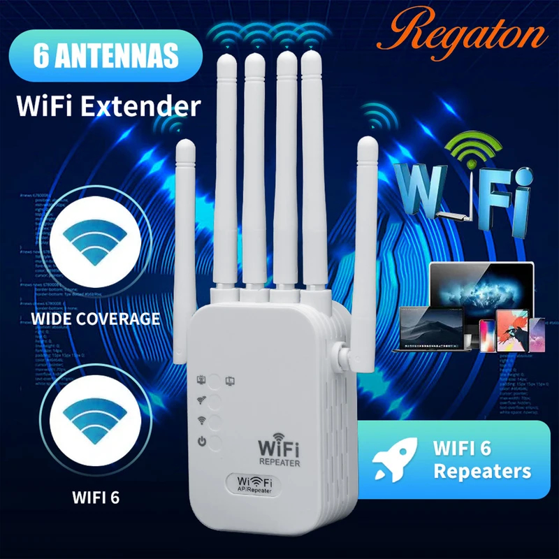 Wifi Range Extender - Repetidor WiFi Regaton de 1200Mbps y