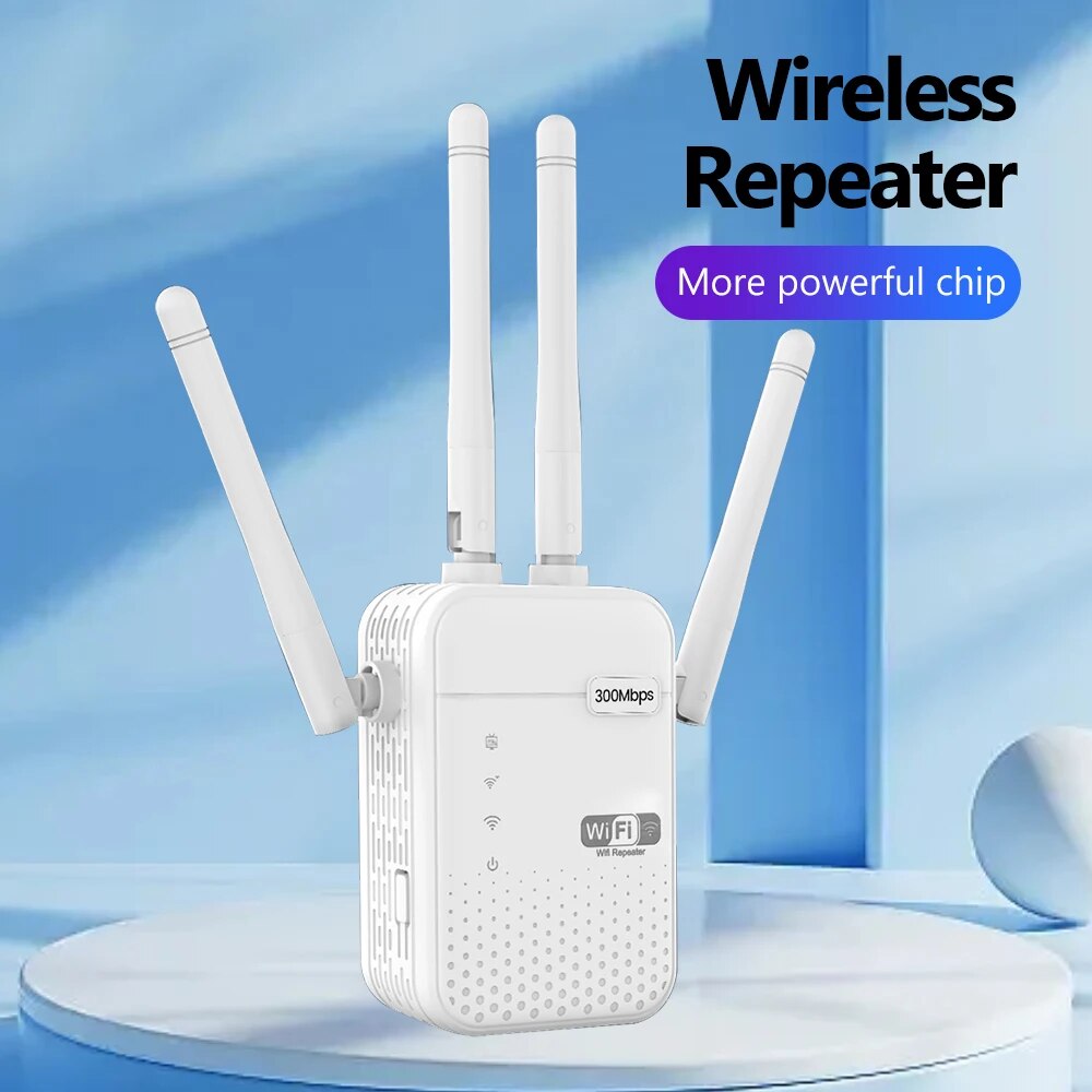 Wifi Range Extender - Repetidor WiFi inalámbrico de 300Mbps, enrutador