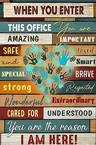 Tech Office Worker - Letrero de metal retro con la