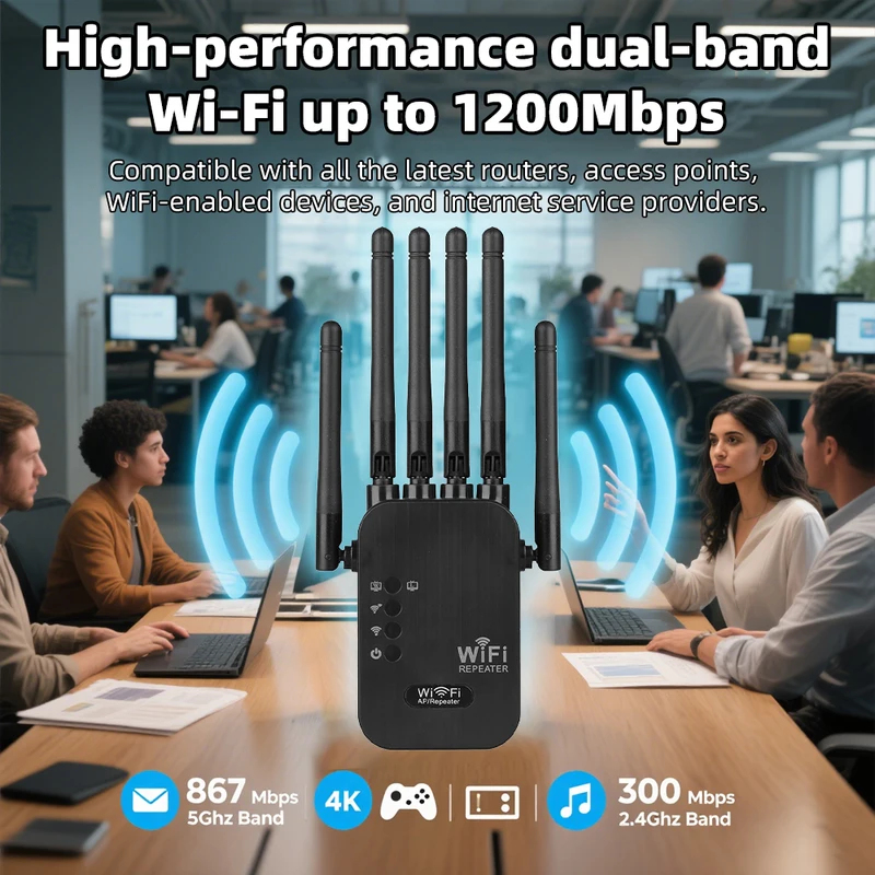 Repetidor WiFi Inalámbrico 5G  - Wifi Range Extender reseña y precio