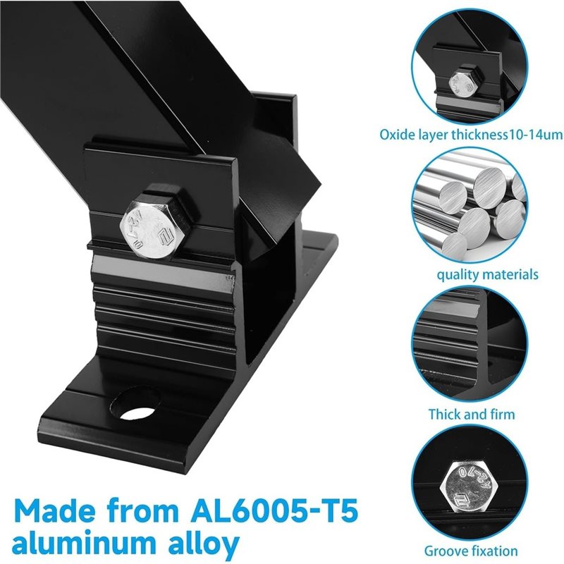 Panel Solar para Techo Plano,  - Flat Panel Mount Tilt reseña y precio